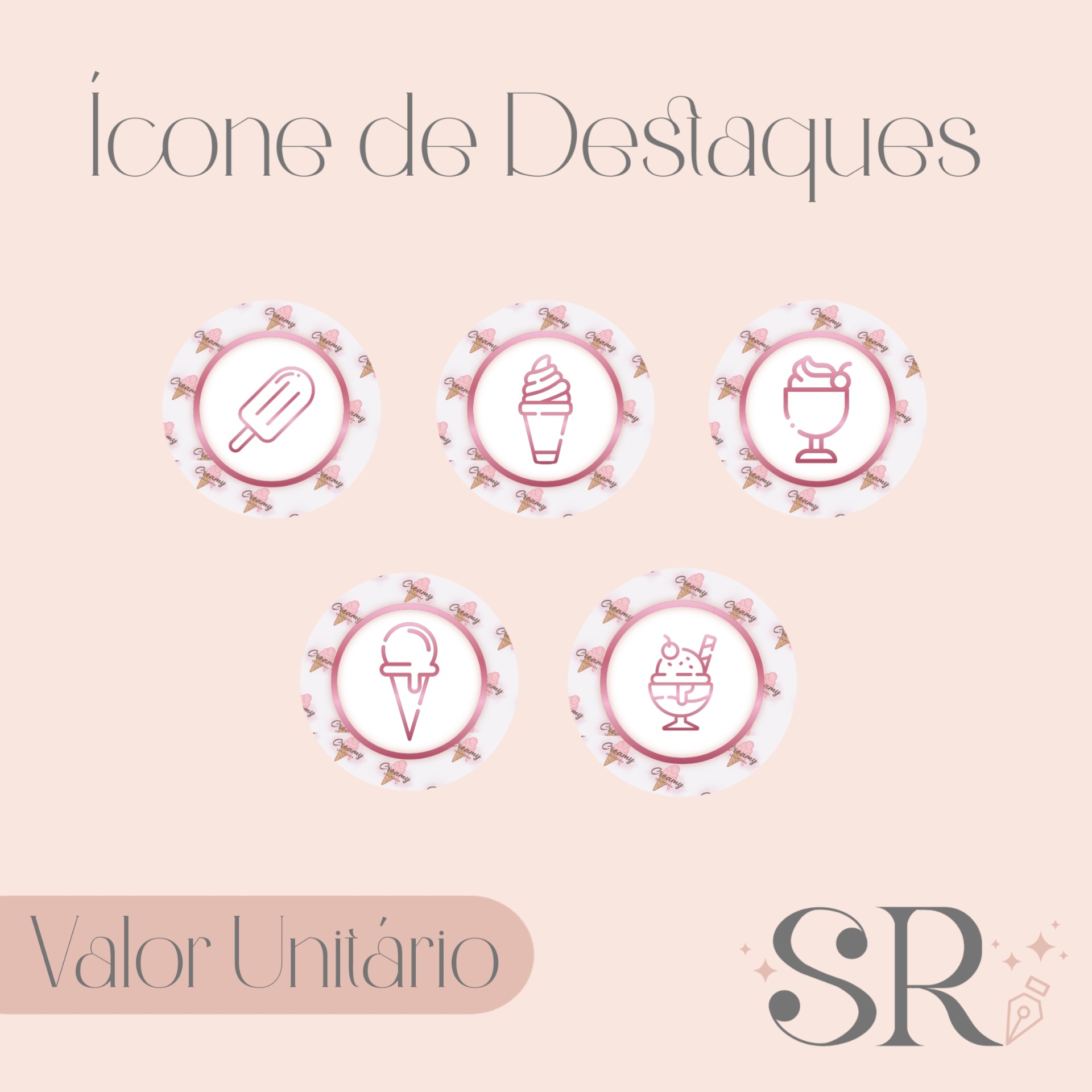 Ícones para capa destaques do Instagram 